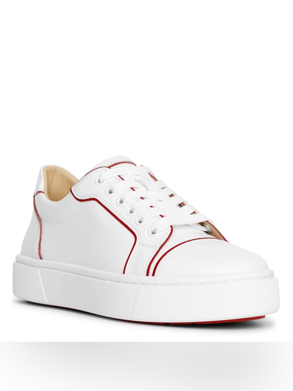 CHRISTIAN LOUBOUTIN Vieirissima white red sneakers